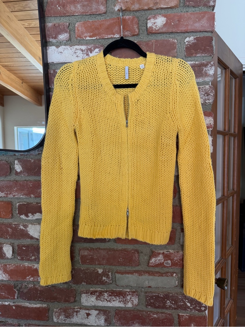 Vintage Cashmere Knit Yellow Sweater